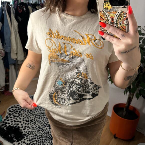 Forever 21 Meanwhile in The West Eagle Graphic Print T-Shirt - Picture 3 of 6